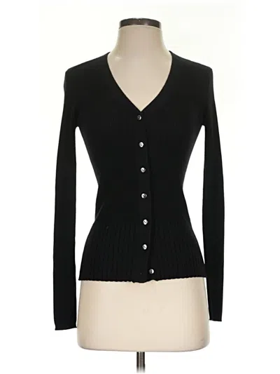 Pre-owned Madewell Wool Cardigan Sweater In Black