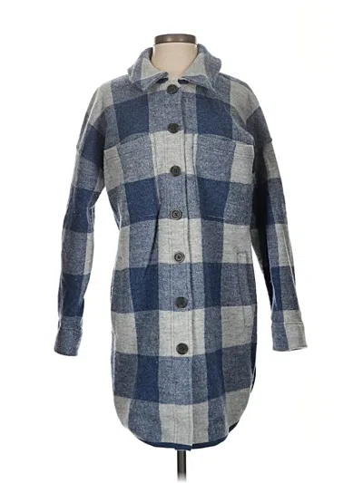 Pre-owned Madewell Wool Cardigan Sweater In Blue