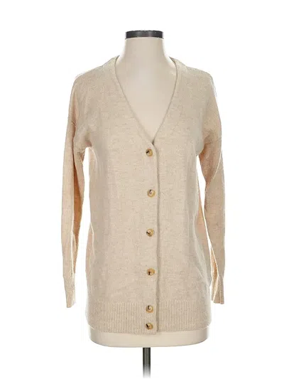 Pre-owned Madewell Wool Cardigan Sweater In Brown