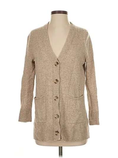 Pre-owned Madewell Wool Cardigan Sweater In Brown
