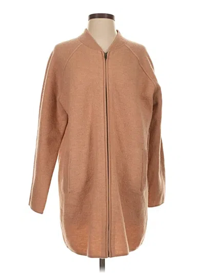 Pre-owned Madewell Wool Cardigan Sweater In Brown