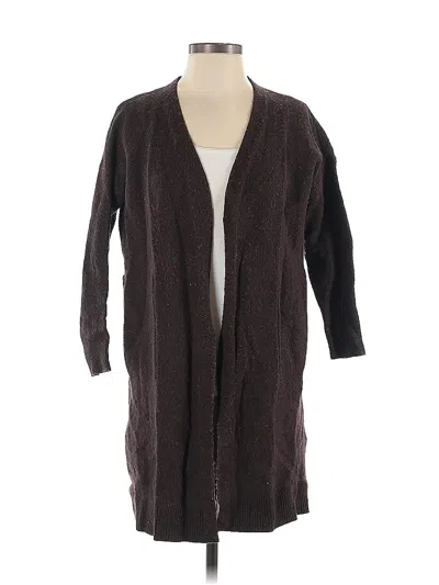 Pre-owned Madewell Wool Cardigan Sweater In Brown