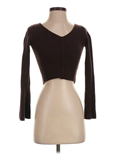 Pre-owned Madewell Wool Cardigan Sweater In Brown