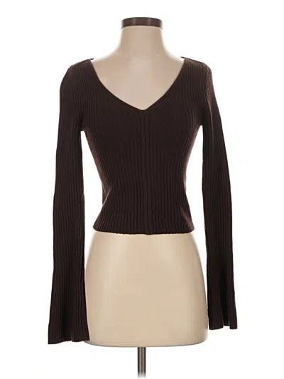 Pre-owned Madewell Wool Cardigan Sweater In Brown