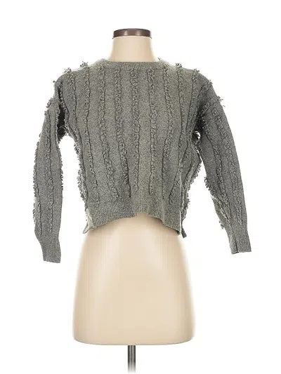 Pre-owned Madewell Wool Cardigan Sweater In Gray