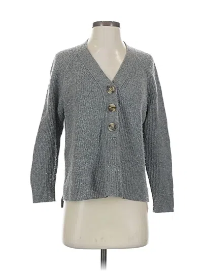 Pre-owned Madewell Wool Cardigan Sweater In Gray
