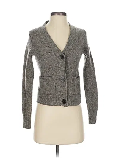 Pre-owned Madewell Wool Cardigan Sweater In Gray