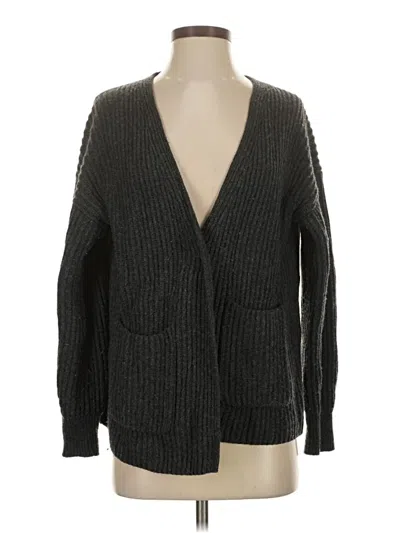 Pre-owned Madewell Wool Cardigan Sweater In Gray