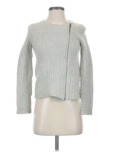 Pre-owned Madewell Wool Cardigan Sweater In Gray