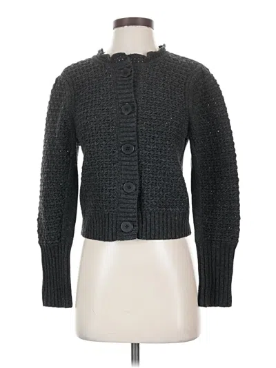 Pre-owned Madewell Wool Cardigan Sweater In Gray