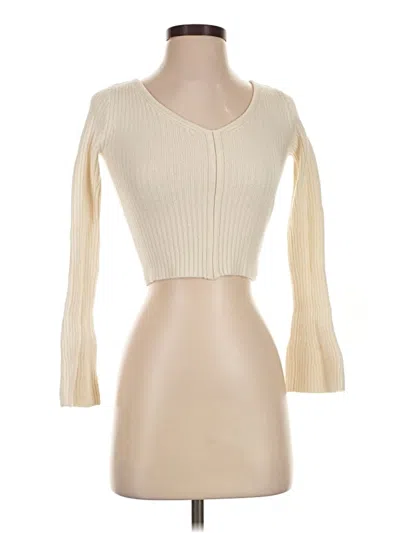 Pre-owned Madewell Wool Cardigan Sweater In Ivory