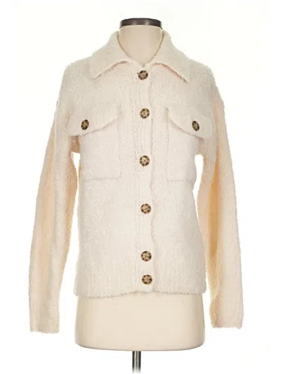 Pre-owned Madewell Wool Cardigan Sweater In Ivory