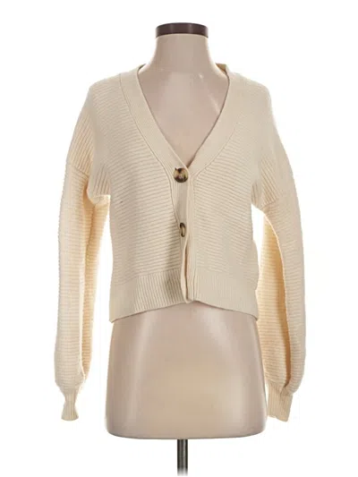 Pre-owned Madewell Wool Cardigan Sweater In Ivory