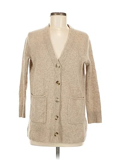 Pre-owned Madewell Wool Cardigan Sweater In Tan