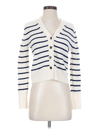 Pre-owned Madewell Wool Cardigan Sweater In White
