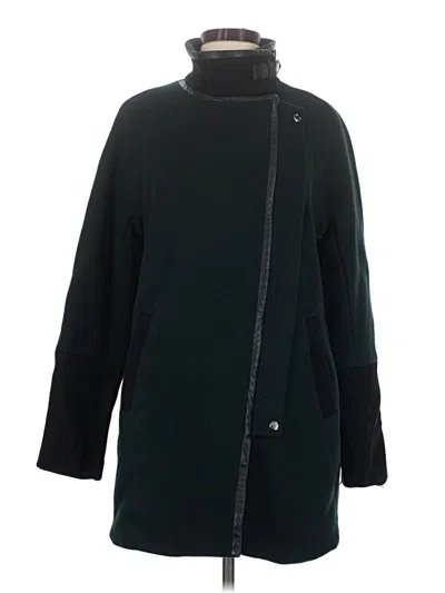 Pre-owned Madewell Wool Coat In Black