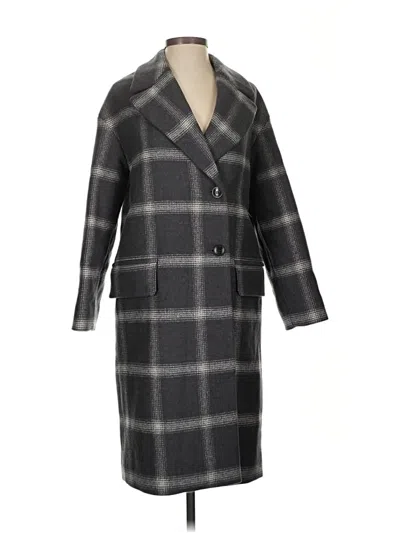 Pre-owned Madewell Wool Coat In Gray