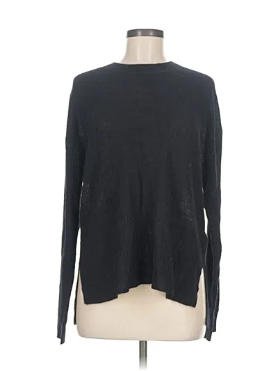 Pre-owned Madewell Wool Pullover Sweater In Black