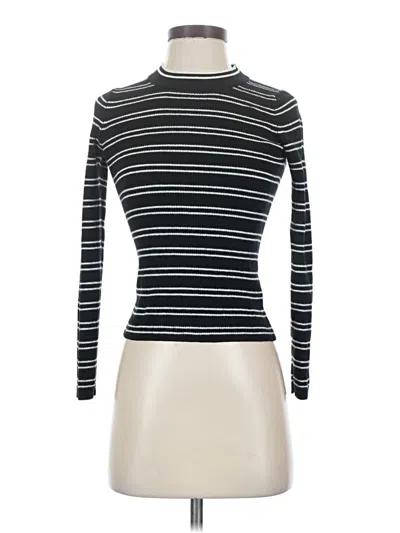 Pre-owned Madewell Wool Pullover Sweater In Black