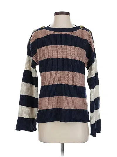 Pre-owned Madewell Wool Pullover Sweater In Blue