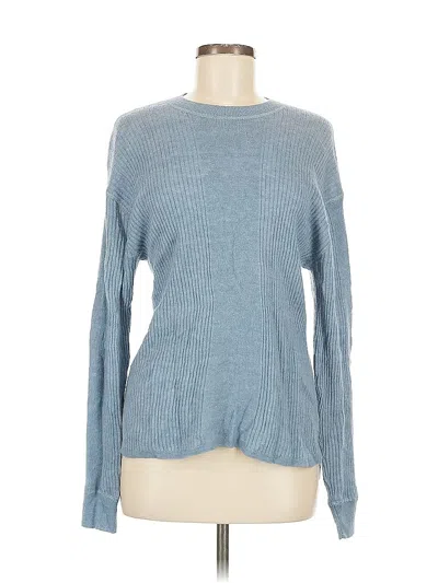 Pre-owned Madewell Wool Pullover Sweater In Blue