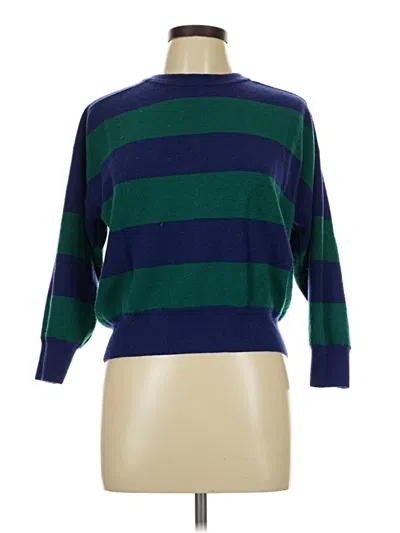 Pre-owned Madewell Wool Pullover Sweater In Blue