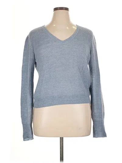 Pre-owned Madewell Wool Pullover Sweater In Blue