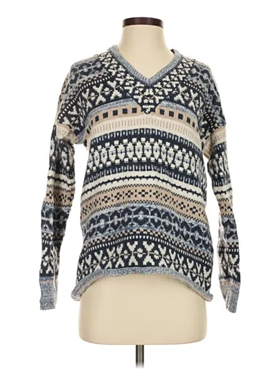 Pre-owned Madewell Wool Pullover Sweater In Blue