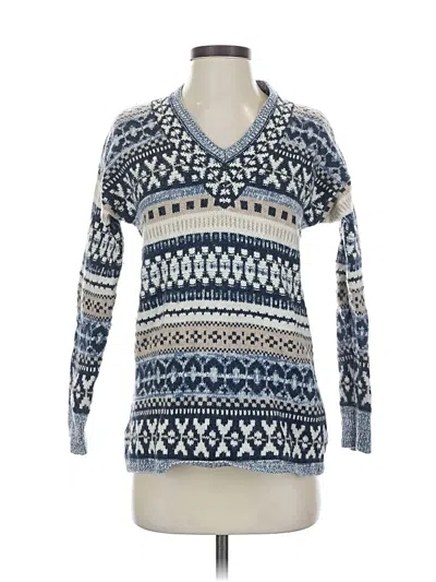 Pre-owned Madewell Wool Pullover Sweater In Blue