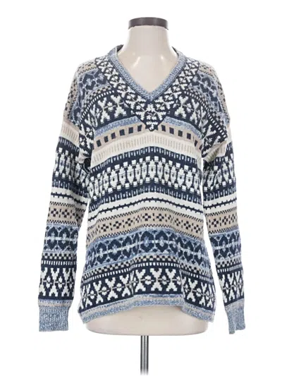 Pre-owned Madewell Wool Pullover Sweater In Blue