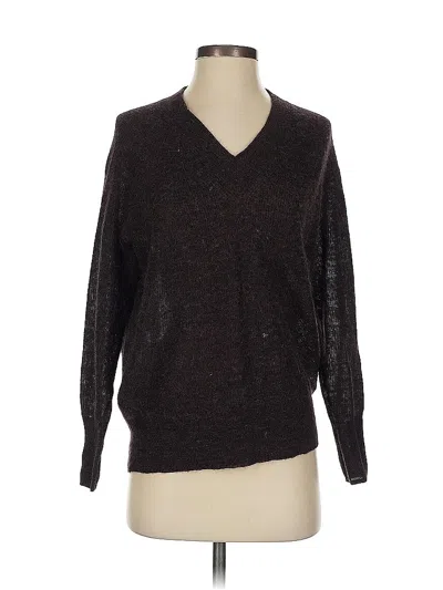 Pre-owned Madewell Wool Pullover Sweater In Brown