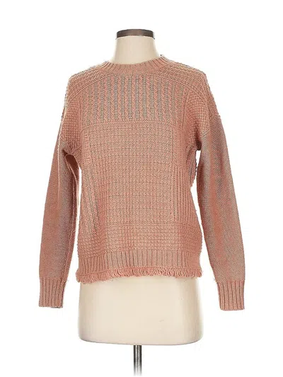 Pre-owned Madewell Wool Pullover Sweater In Brown