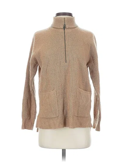 Pre-owned Madewell Wool Pullover Sweater In Brown