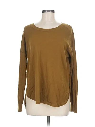 Pre-owned Madewell Wool Pullover Sweater In Brown