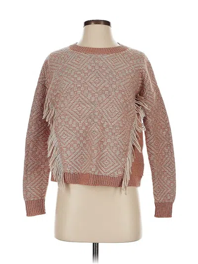 Pre-owned Madewell Wool Pullover Sweater In Brown