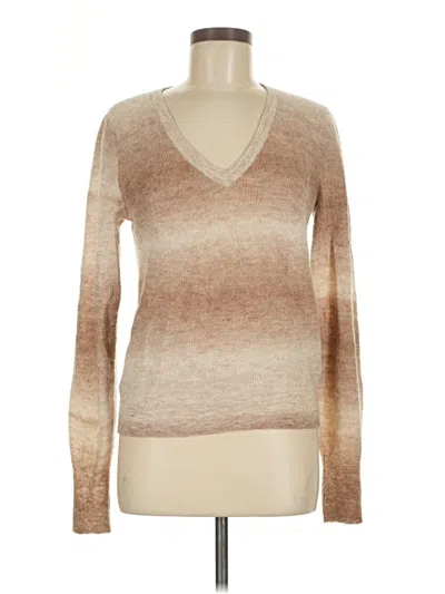 Pre-owned Madewell Wool Pullover Sweater In Brown