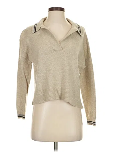 Pre-owned Madewell Wool Pullover Sweater In Brown