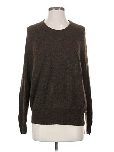 Pre-owned Madewell Wool Pullover Sweater In Brown