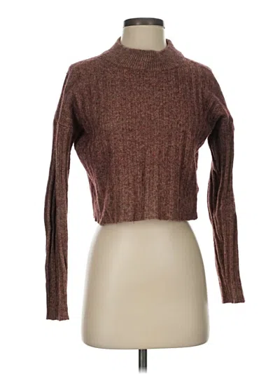 Pre-owned Madewell Wool Pullover Sweater In Brown