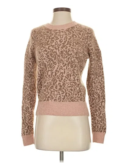 Pre-owned Madewell Wool Pullover Sweater In Brown