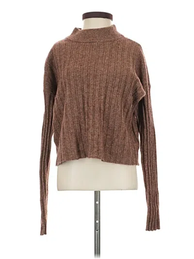 Pre-owned Madewell Wool Pullover Sweater In Brown