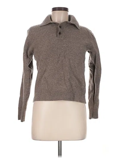 Pre-owned Madewell Wool Pullover Sweater In Brown