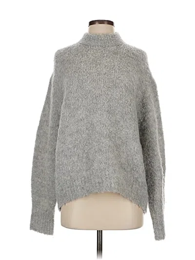 Pre-owned Madewell Wool Pullover Sweater In Gray