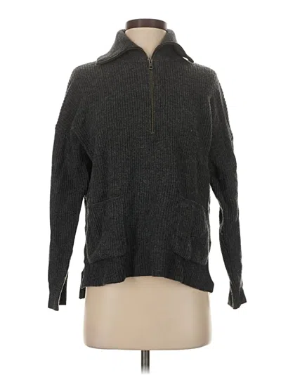 Pre-owned Madewell Wool Pullover Sweater In Gray