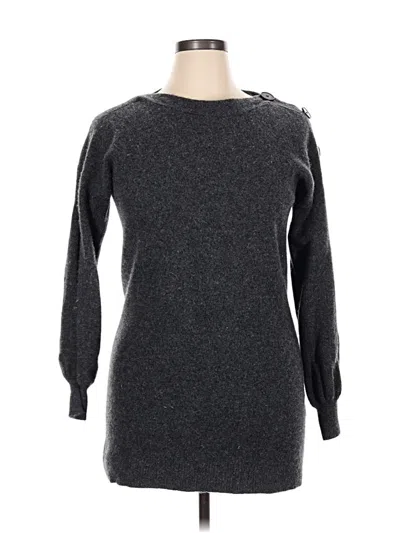 Pre-owned Madewell Wool Pullover Sweater In Gray