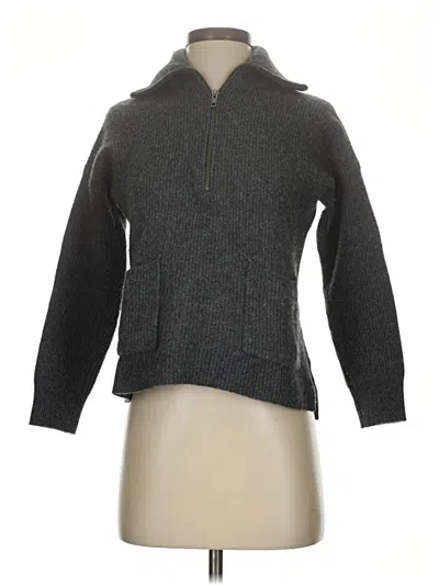 Pre-owned Madewell Wool Pullover Sweater In Gray