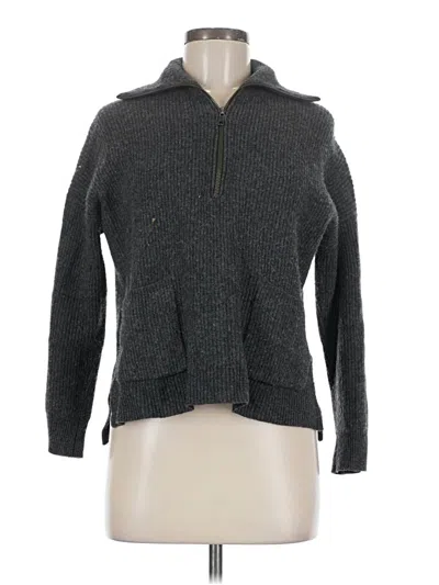 Pre-owned Madewell Wool Pullover Sweater In Gray