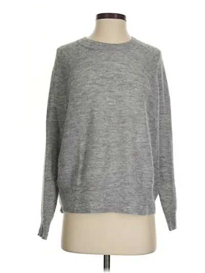 Pre-owned Madewell Wool Pullover Sweater In Gray