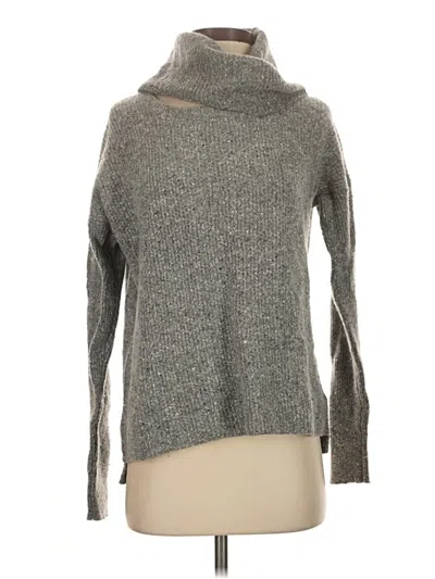 Pre-owned Madewell Wool Pullover Sweater In Gray