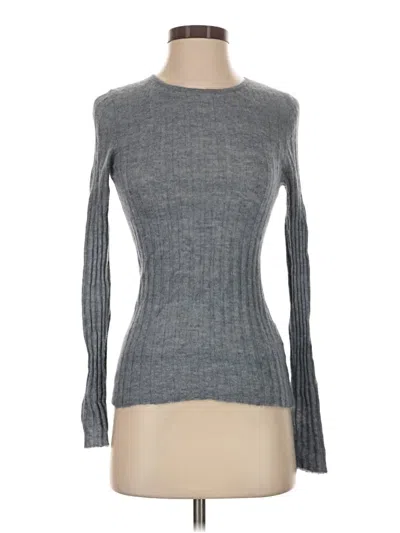 Pre-owned Madewell Wool Pullover Sweater In Gray